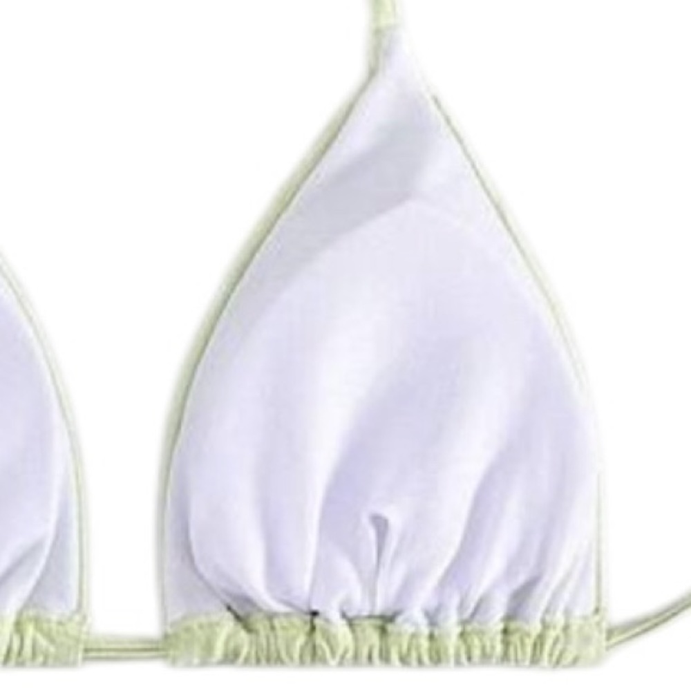 Nwt Light Green String Bikini With Rhinestone Acc… - image 5